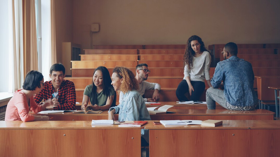 group discussion in classroom